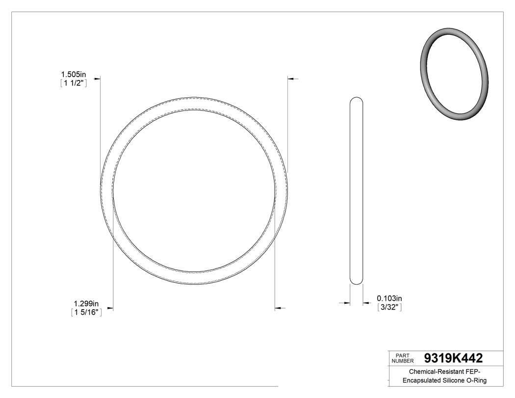 Technical drawing - 9319K442